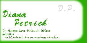 diana petrich business card